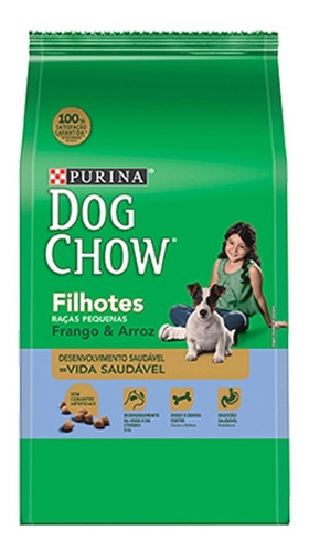 Ração Dog Chow Filhote Frango Raças Peq 15kg + Dentalife 42g