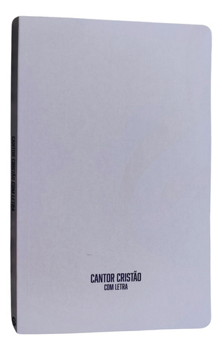 Cantor Cristão Com Letra E Pautas Musicais Tamanho Grande Capa Brochura Lilás