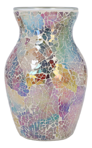 Jarrón De Cristal Con Forma De Mosaico, Estilo Europeo