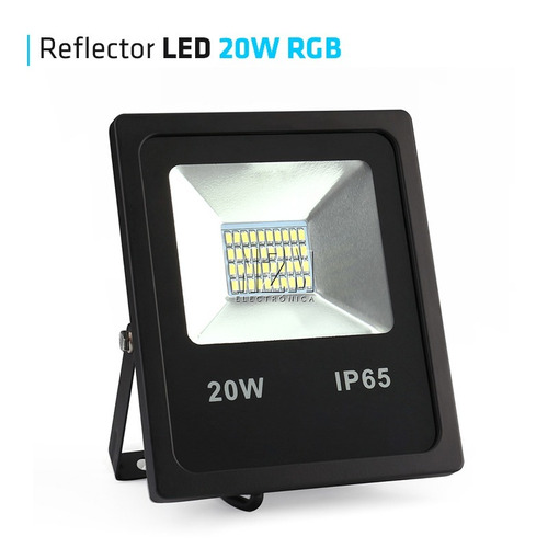 Imagen 3 de 10 de Reflector Led 20w Multiled Rgb 16 Colores Alta Potencia Exterior
