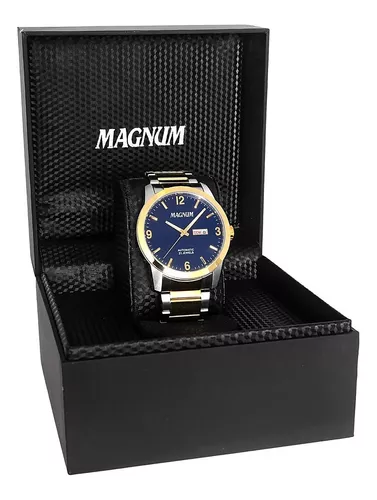 Relógio Magnum Masculino Ref: Ma35066u Automático Dourado - WebContinental