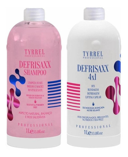 Defrisaxx Shampoo 1l+ Defrisaxx 4x1 1l Tyrrel Professional