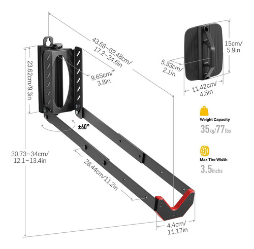 Portabicicletas De Montaje En Pared Colgadores De Pared Para