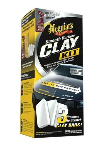 Meguiars Clay Kit Arcilla Plastilina Descontamina Auto G1016