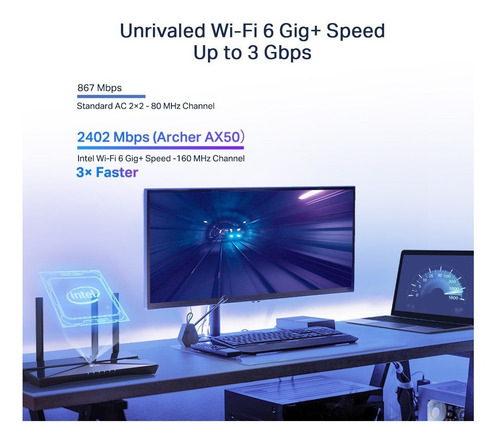 Router Tp-link Archer Ax50 Wi-fi 6 Doble Banda Ax3000