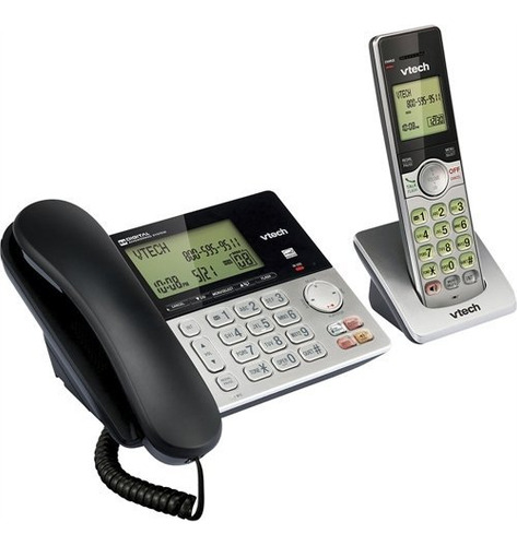 Vtech Cs6949 Dect 6.0 - Teléfono Estándar, Color Negro, Plat