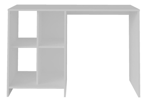 Escrivaninha 110cm Com Nichos Multimóveis Cr25208 Cor Branco