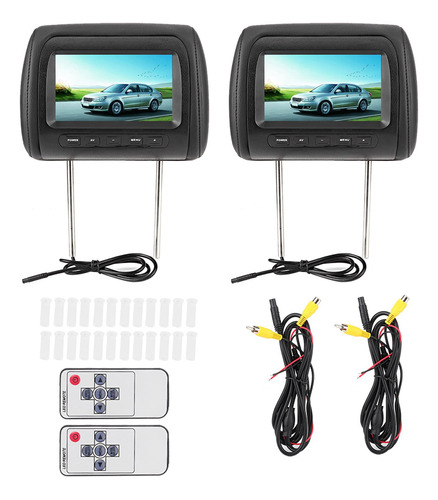 Reposacabeza Reproductor Dvd Doble Portatil Para Coche Video