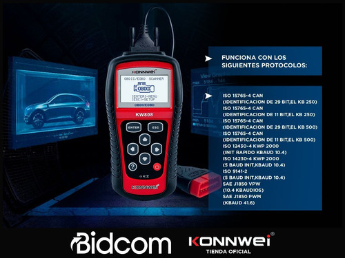 Imagen 5 de 9 de Escaner Automotriz Obd2 Konnwei Lector Autos Diagnostico