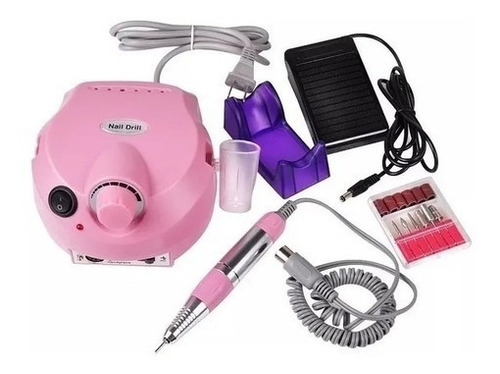 Torno Para Uñas Profesional Manicuria Pedicuria Pedal Fresas