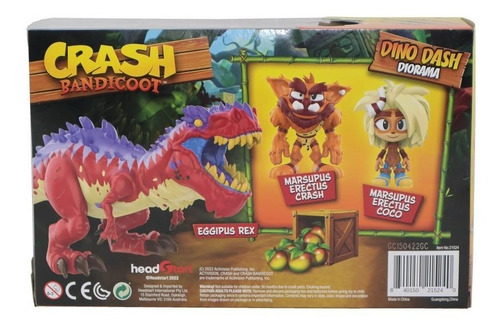 Diorama Crash Bandicoot - Set Dino Dash + Crash Y Coco 2.5