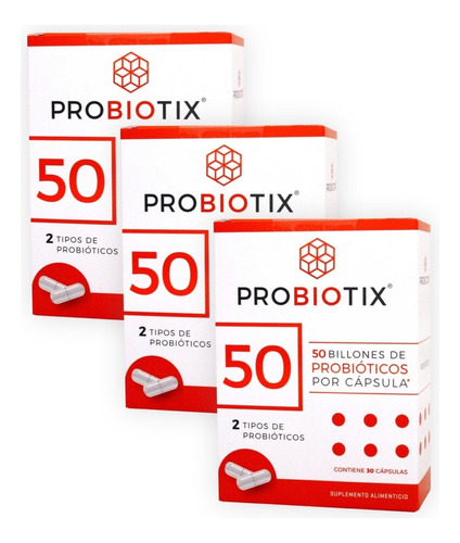 Probiotix | 3 Pack | 50 Billones De Probióticos | 90 Cáps. Sabor Sin sabor