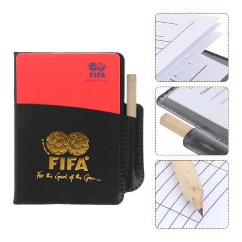 Tarjetas De Arbitro Con Lapiz - Estuche Tarjetero - Planilla