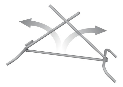 Imagem 2 de 3 de Arara Para Roupas 01 Nivel 100 Cm Lag X 180 Cm Altu Branco