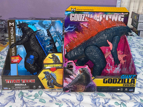 Playmates, Godzilla X Kong, Godzilla Evolved, Titan Tech (Usado)