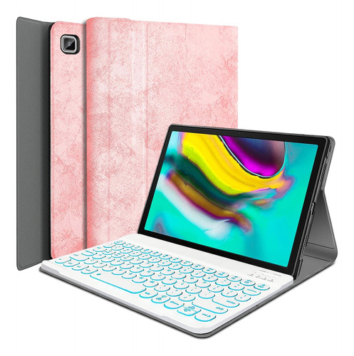Funda Con Teclado Wineecy / Para Galaxy Tab 10.5 /pink