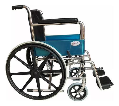 Silla De Ruedas De Lujo Con Cómodo Integrado Color Gris
