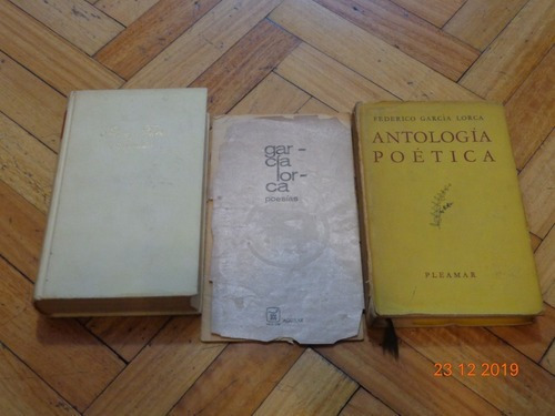 Lote De 3 Libros De F. García Lorca. Poesías, Teatro,&-.