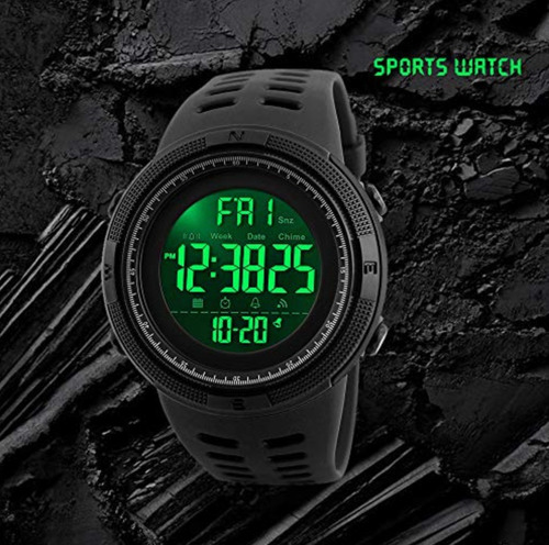 Imagen 2 de 5 de Reloj Digital Táctico Digital Skmei 1251 Caballero 50 Metros