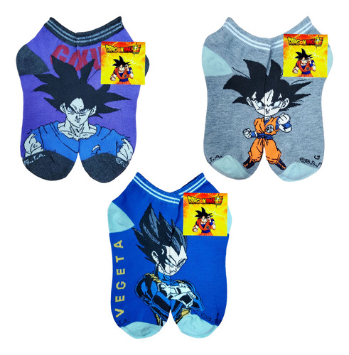 Tin Calcetín Tobillero Dragon Ball Z Algodón Suave 6 Pares