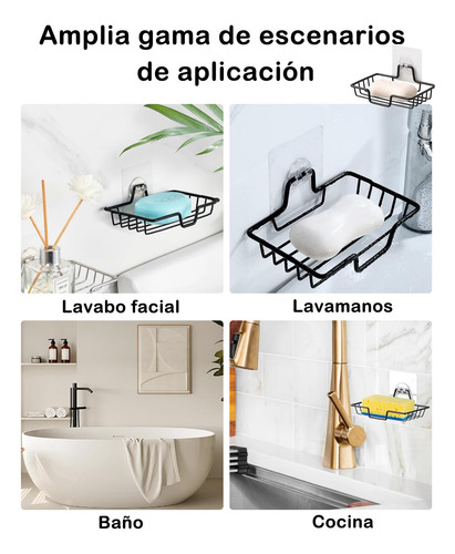 2 Piezas Jaboneras Para Baño, Porta Jabón, Adecuado Para