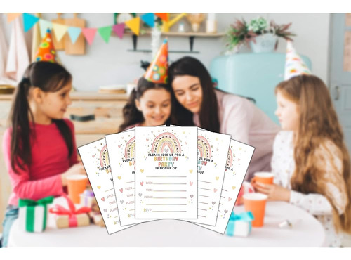 Tarjetas De Invitación De Fiesta De Cumpleaños Para Niños, I