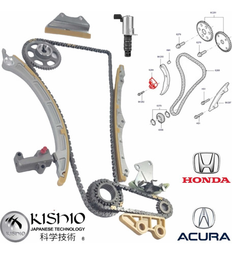 Kit De Distribución Y Valvula Vvt Honda Crosstour 2.4 12-15