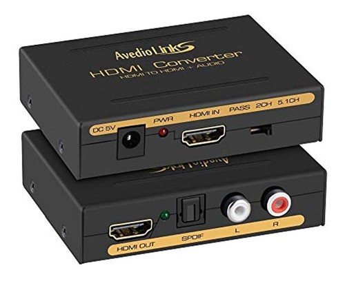 Convertidor De Audio Hdmi 4k, Avedio Enlaces 1080p Hdmi