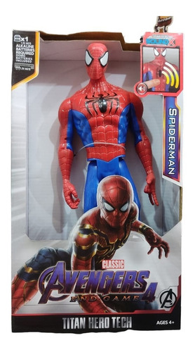 Muñeco Spiderman Avengers Luz Sonido Alternativo 30cm