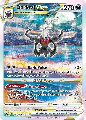 Darkrai Vstar Arte Alternativo Carta Pokémon Original+10 