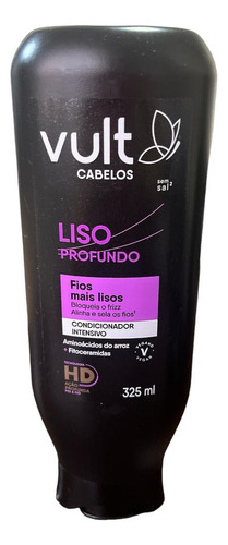 Vult Cabelos Liso Profundo Shampoo 350ml Condiciona 325ml
