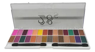 Paleta De Sombras 28 Cores Matte E Metalicas Maquiagem Vivai Cor da sombra B