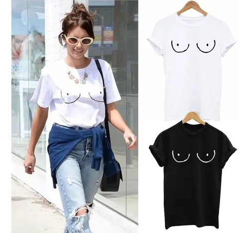 Pechos Boobies - Remera Unisex - Emoji Estilo Harajuku