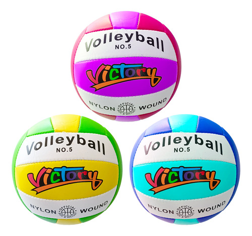 Balon Infantil Volleyball Suave Ideal Para Playa Alberca #5 Color Color Al Azar