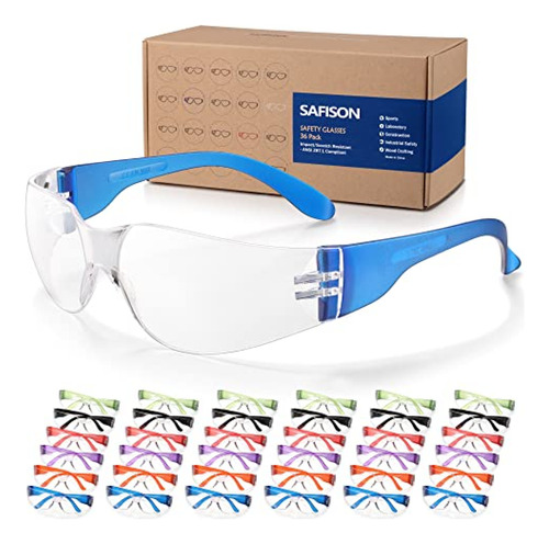 Safison Paquete De 36 Gafas De Seguridad A Granel, Gafas Pro