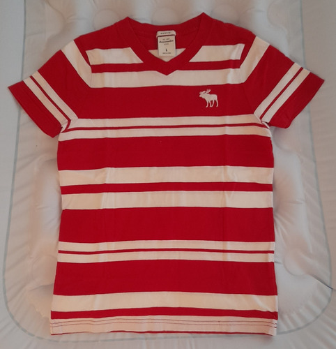 Franelas Abercrombie Original Talla L Kids - Oferta 5v