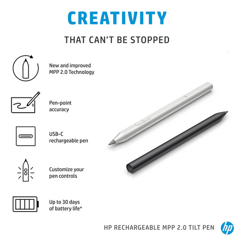 Hp Pluma Recargable Inclinación Mpp 2