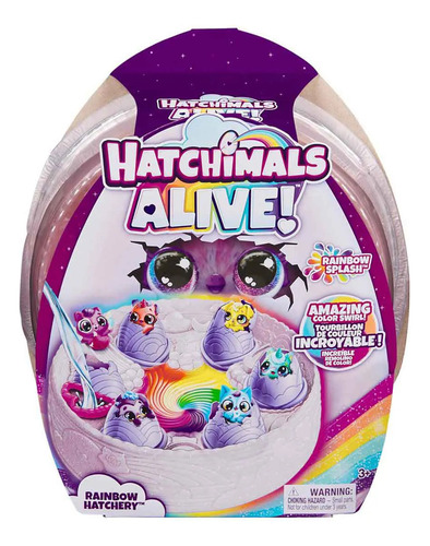 Hatchimals Alive Arco Íris Com 6 Ovos Surpresa Sunny