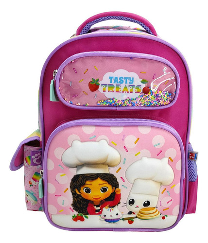 Kits Mochila Prescolar Gabby's Rosa Estampado