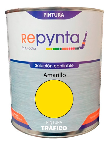 Pintura Trafico Amarillo Galon Repynta