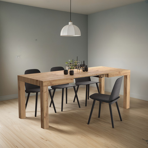 Mobili Fiver Mesa Extensible First Roble Rústico Fabricada