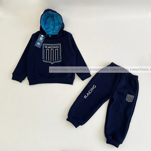 Imagen 3 de 7 de Conjunto Frizado De Bebé Racing Club Con Licencia Oficial