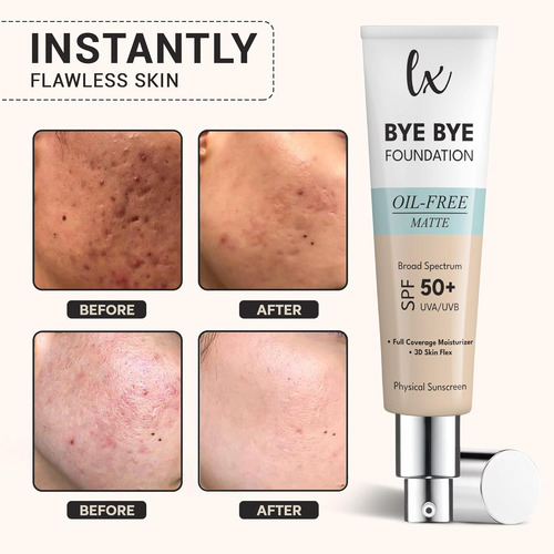 Lx Blend Bye Bye Foundation Crema Hidratante De Cobertura Ma