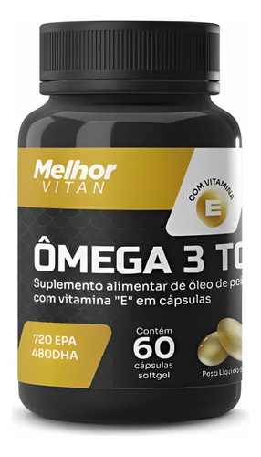 Omega 3 Ultra Tg 1200mg 720mg Epa E 480mg De Dha 60 Caps Sabor Sem Sabor