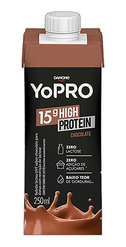 Yopro Chocolate 250ml Bebida Láctea Com Proteína