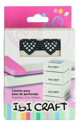 Cassette P/ Base De Corte De Guardas Ibi Craft 50mm Corazon Color Blanco Forma De La Perforación Guardas Corazon