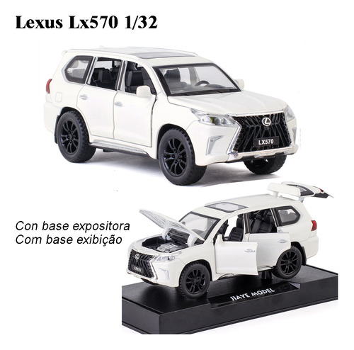 Lexus Lx570 Miniatura Metal Coche Con Luces Y Sonido 1/32