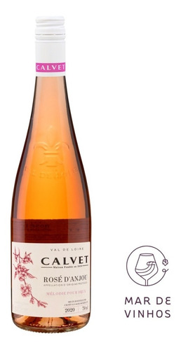Imagem 1 de 2 de Vinho Rosé Francês Calvet Rose D'anjou 750ml 