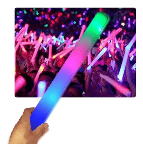 Barra Luminosa De Espuma Con Luz Led De 48 Cm Con Pilas