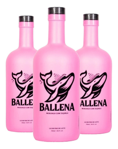 Licor Ballena 750ml (3 Garrafas)